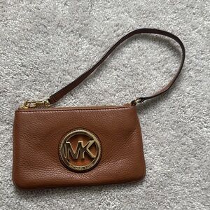 Michael Kors Brown Wristlet
